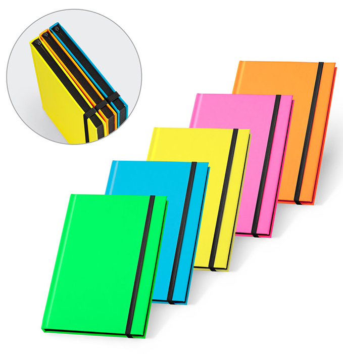  διαφημιστικό σημειωματάριο από χάραξη notebook με λαστιχο εκτύπωση 