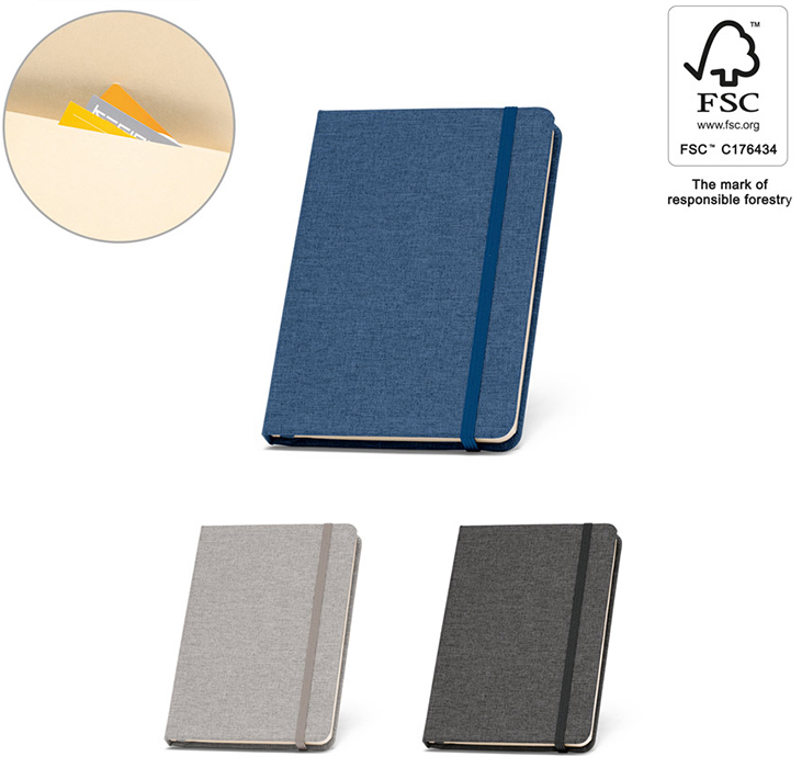  διαφημιστικό σημειωματάριο  κάλυμμα notebook με λαστιχο εκτύπωση λογοτύπου