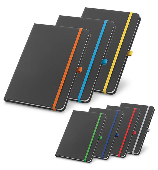  διαφημιστικό σημειωματάριο από χάραξη notebook με λαστιχο εκτύπωση 