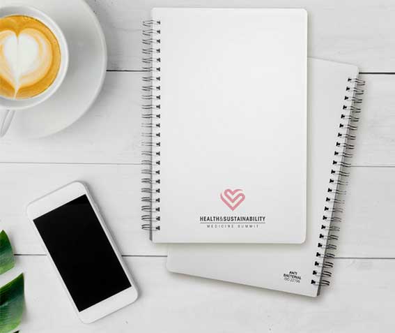 ΔΙΑΦΗΜΙΣΤΙΚΟ Αντιβακτηριακό σημειωματάριο με σπιράλ